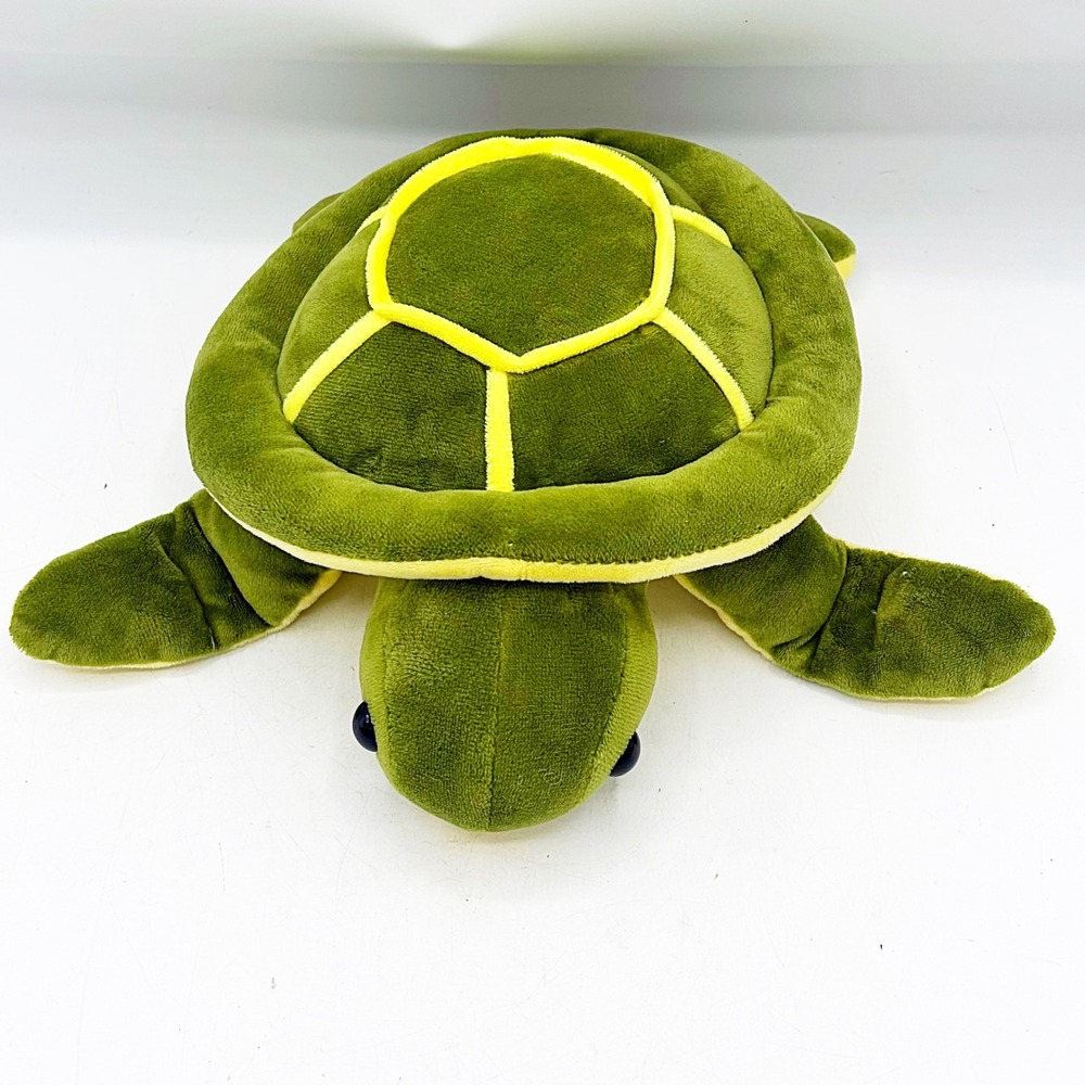 Green and Yellow Sea‎ Turtle Plush Stuffed Animal Soft Toy - Picture 5 of 6